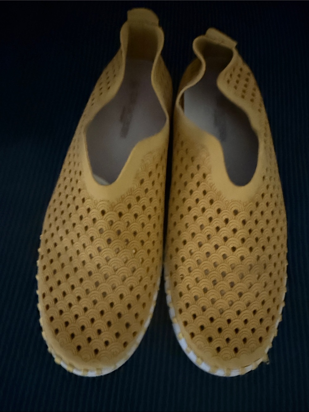 Ilse Jacobsen comfort Knit Slip-On Women's Shoes - Mustard Yellow